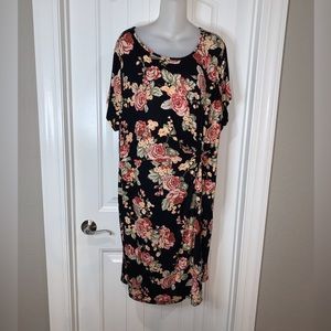 24/7 Plus Size Floral Print Dress NWOT